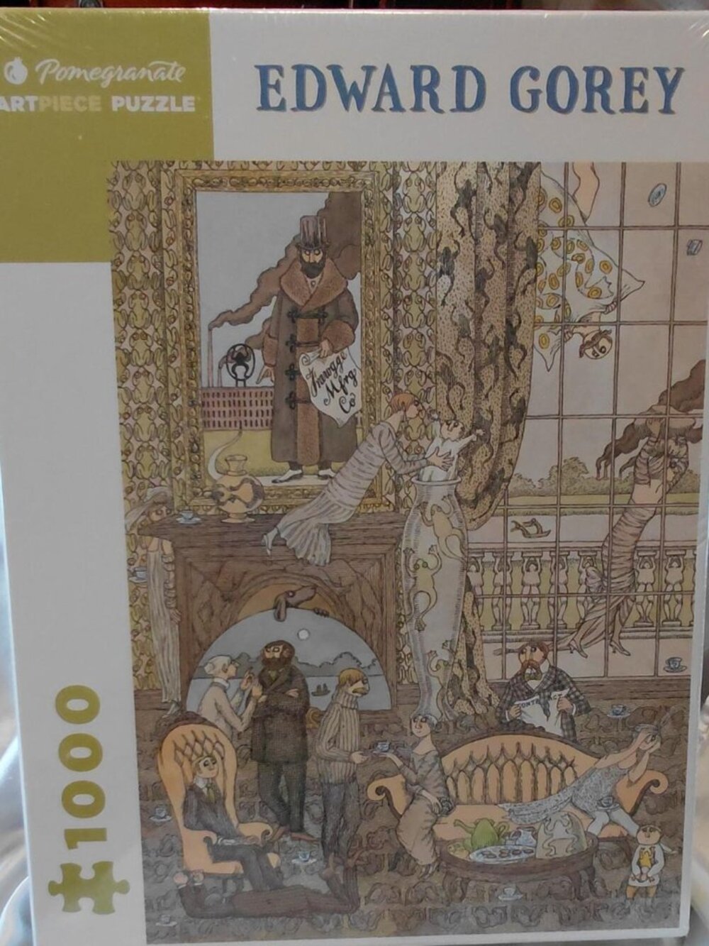 NIB Edward Gorey  Frawgge Mfg Co 1000 Piece  Artpiece Puzzle